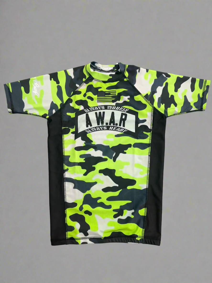 A.W.A.R. (Always Workin Always Ready) Camo Rashguard