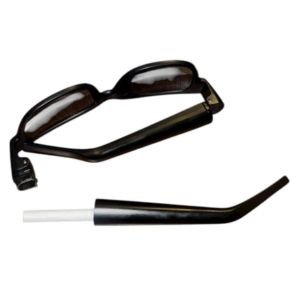 Crimson Smoke sunglasses with hidden storage