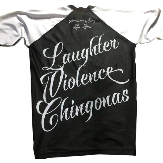 Laughter Violence Chingonas Rashguard