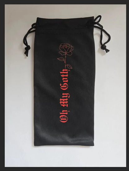 Crimson Smoke sunglasses with hidden storage