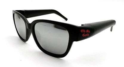 Crimson Smoke sunglasses with hidden storage