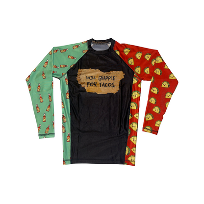 Will Grapple For Tacos Rashguard